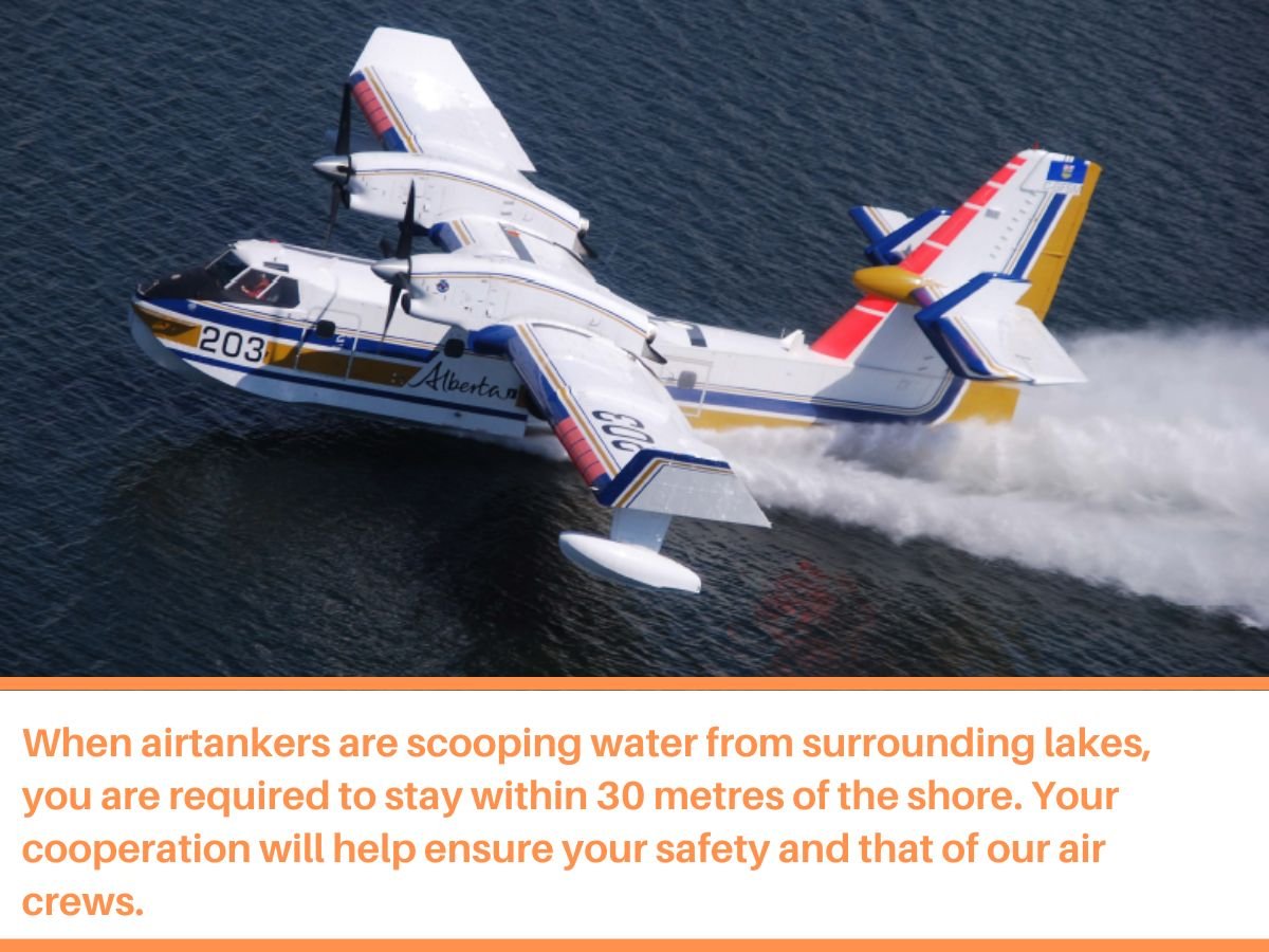When wildfire aircraft are active on lakes HUBSPOT POSTER