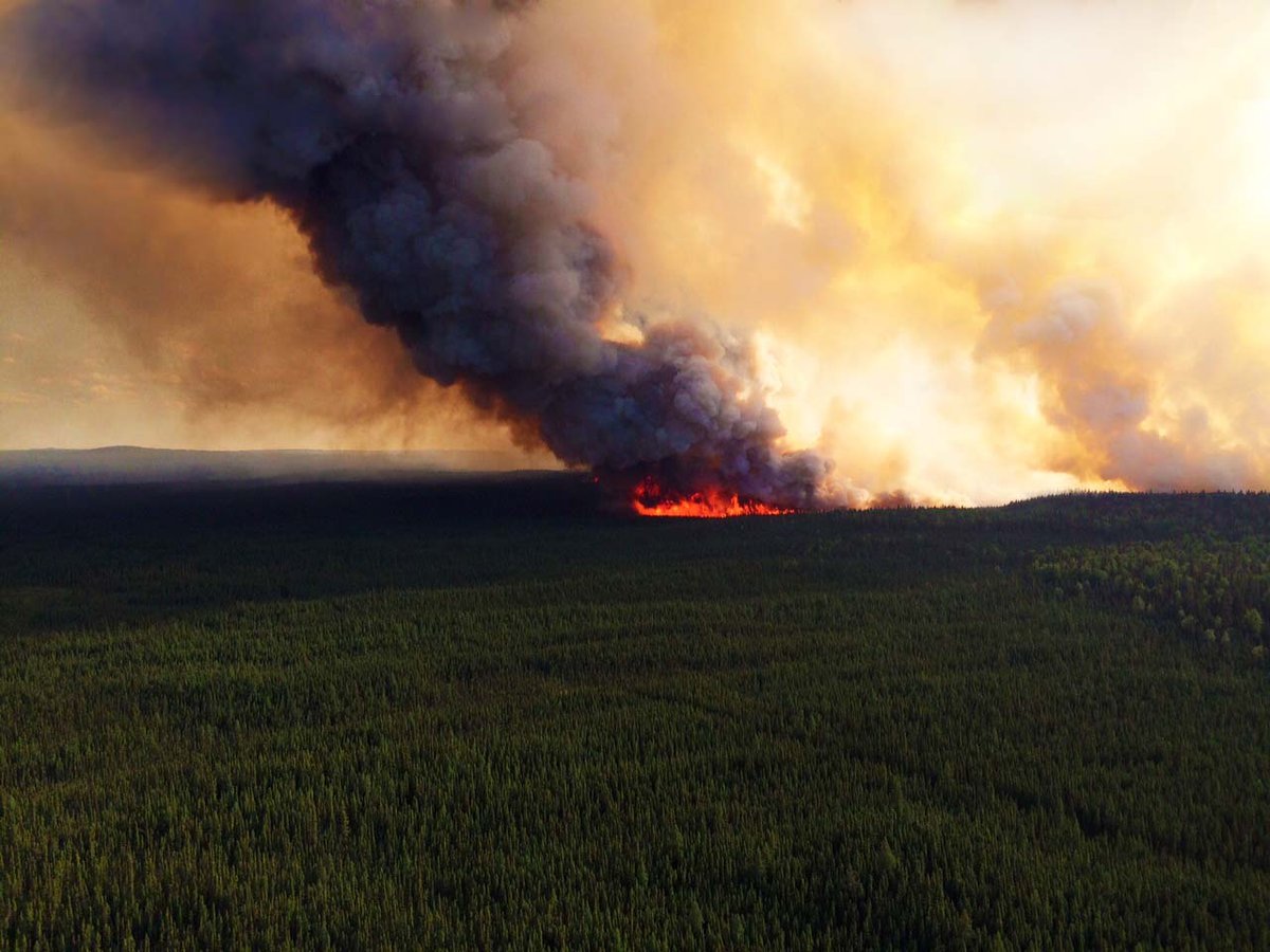 Large Wildfire Expected To Cross Over Into Alberta Soon