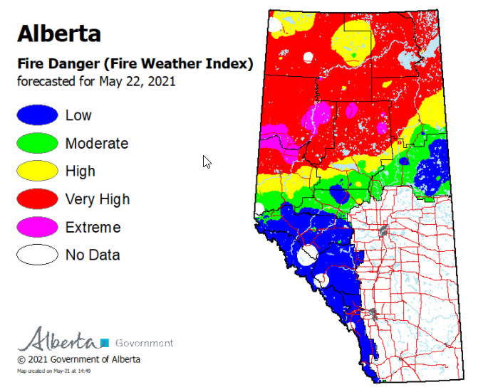 may 22nd wildfire danger