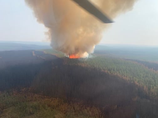 Wildhay Fire Activity May 14