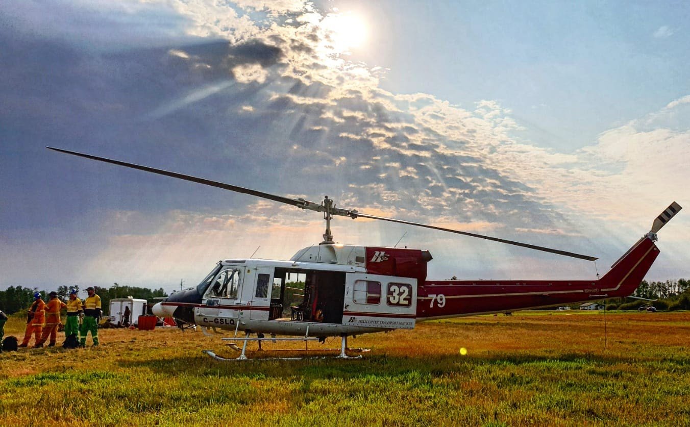 helicopter AUS crews Basset Complex